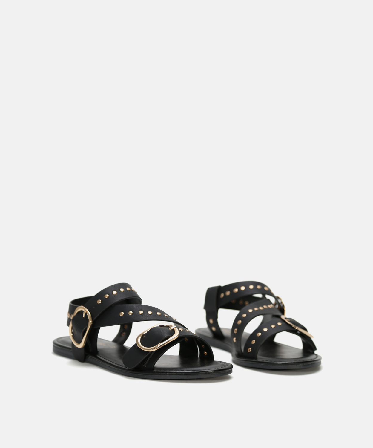 Sandalia plana tachas image number null
